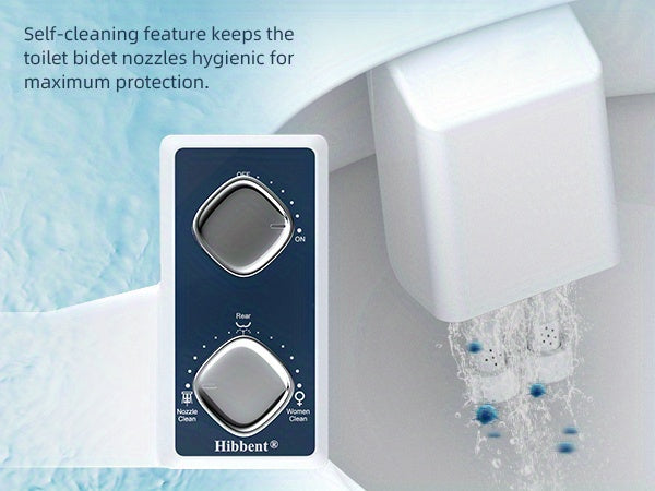 1pc Bidet Attachment For Toilet, Toilet Seat Bidet, Dual Self-Cleaning And Retractable Nozzle, Pressure Control, Non-Electric Attachment For Rear Washing And Sanitizing, Cold Water (Blue)