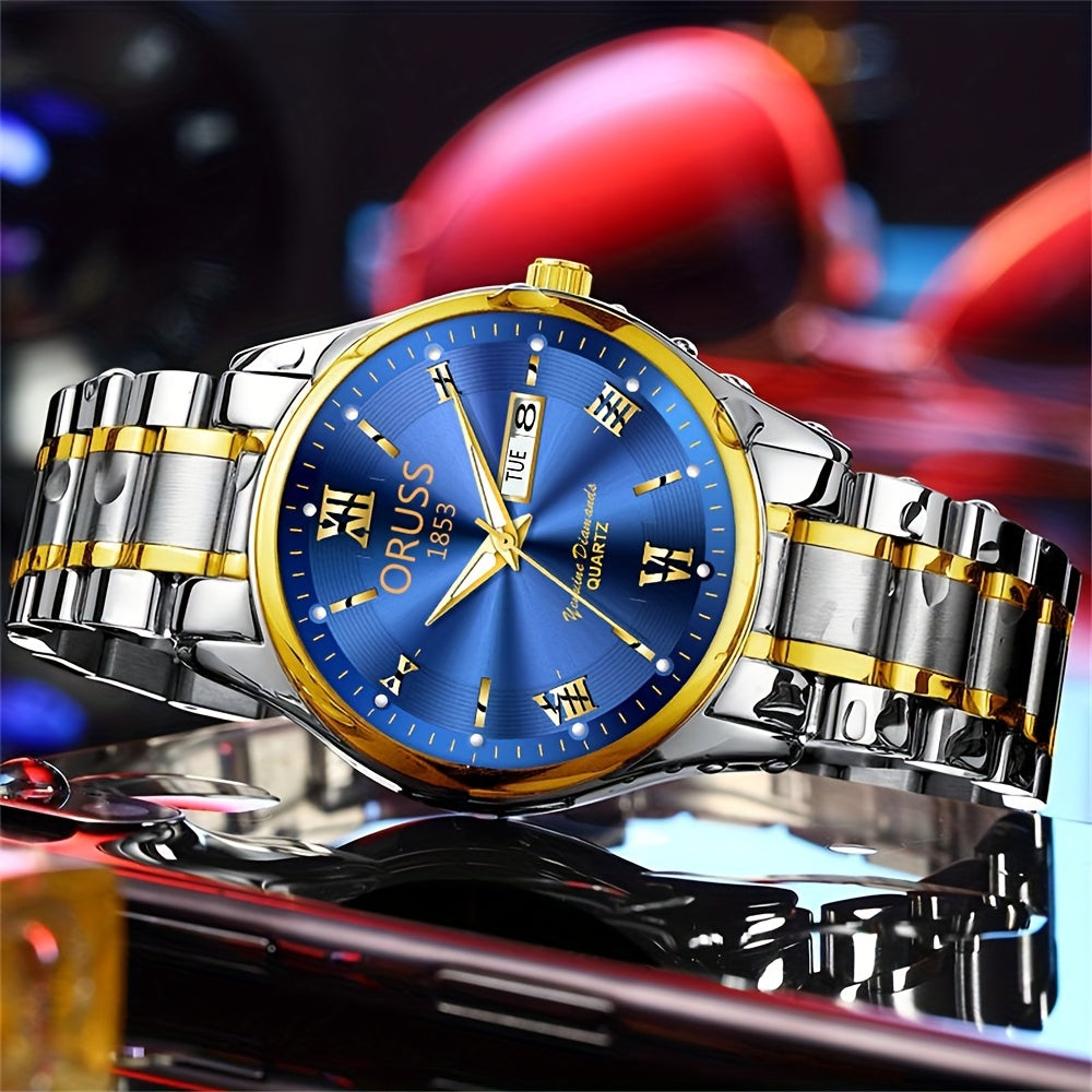 Classis Men's Watch Waterproof Luminous Durable Business Sports Wrist Watch, Ideal choice for Gifts