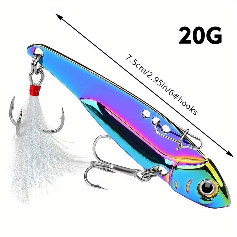 3D Fishing Lures with Reflective Coating - Premium Copper Alloy & Stainless Steel Construction for Successful Catches