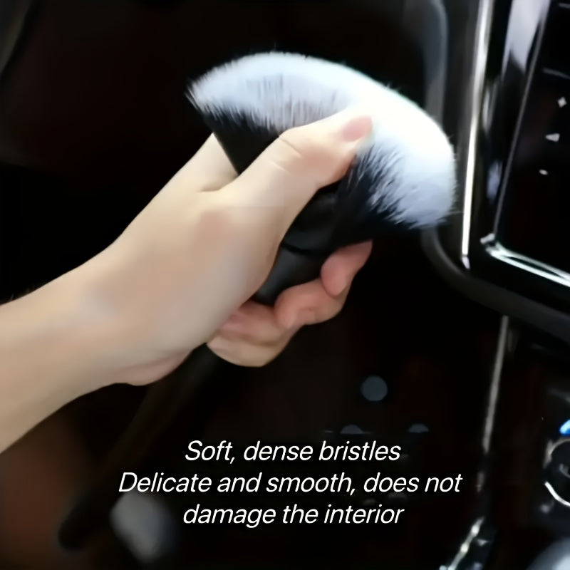 1pc Car Interior Detail Brush, Soft Bristle Cleaning Brush, Dust Removal Tool, Auto Dashboard Cleaner, Automotive Detailing Brush, Car Cleaning Supplies