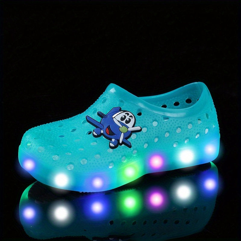 Boys Girls Clogs With Charms, Garden Shoes, Comfortable Lightweight Hollow Out Sandals, Spring And Summer