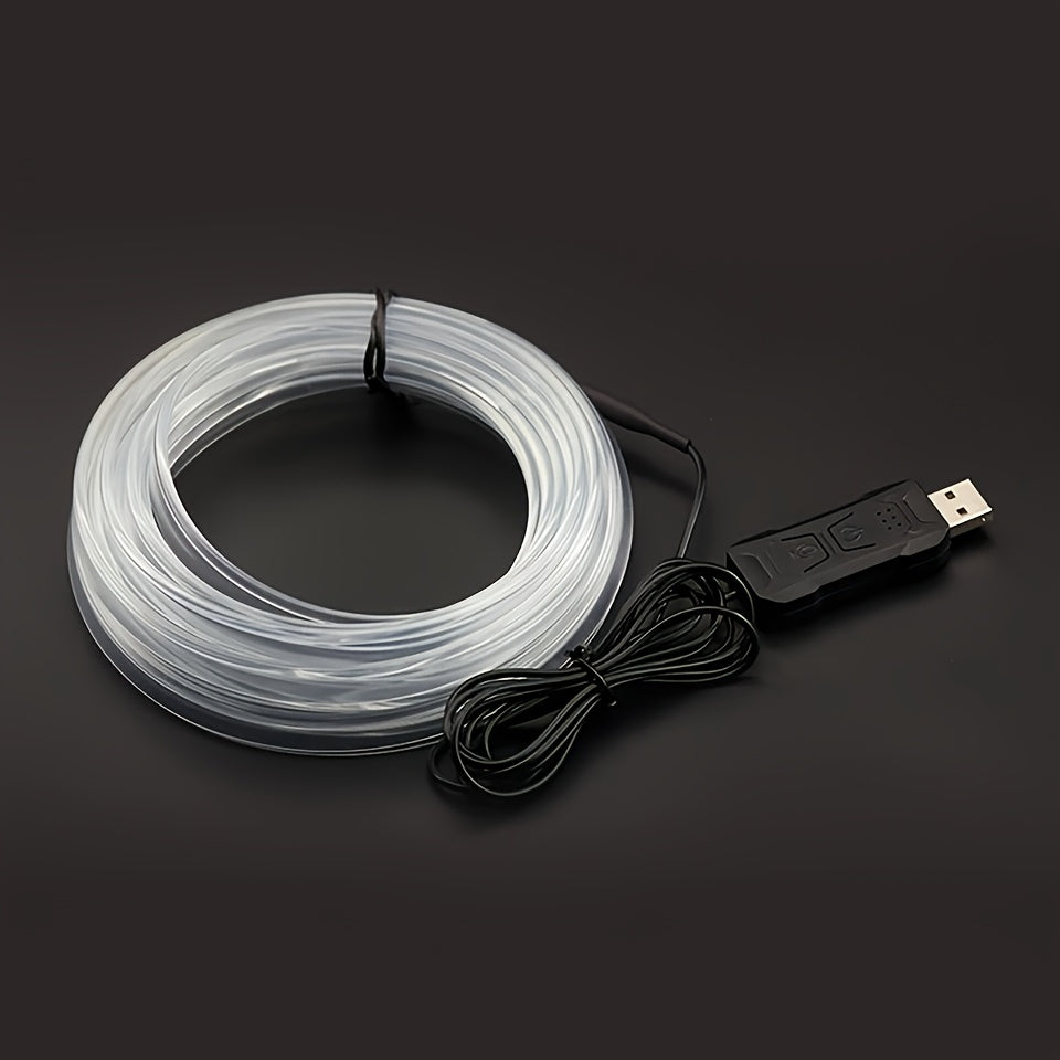 3m/118in Interior Automotive Neon (center Console + Dashboard) With Matching Armrest Storage Box, RGB LED Light Strips For Environmental Application Control, Without Battery