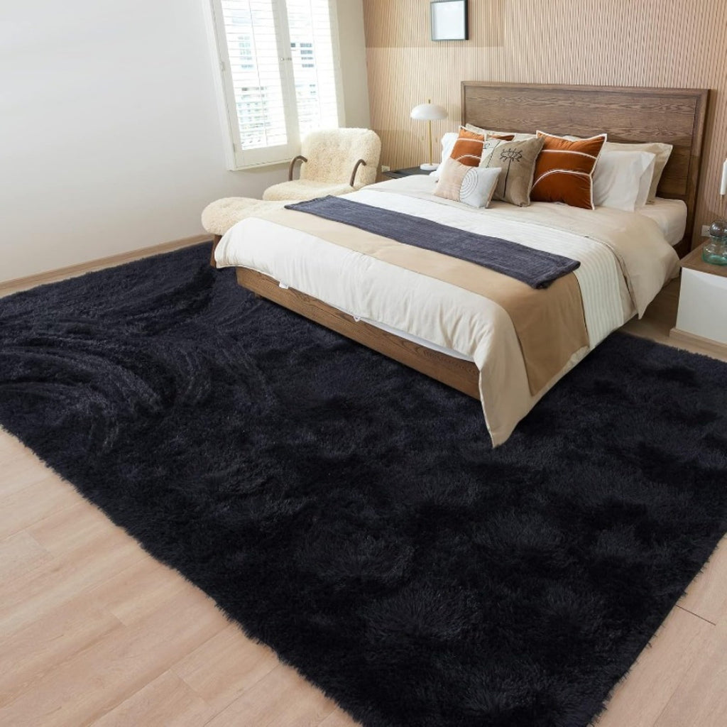 1pc Modern Plush Area Mat, Soft Polyester Fiber, Machine Washable, Non-Slip, Festive Decorative Mat for Living Room, Bedroom, Dorm, Entertainment - Ideal Gift and Home Decor, Bedroom Mat|Elegant Home Accent|Soft Polyester Mat