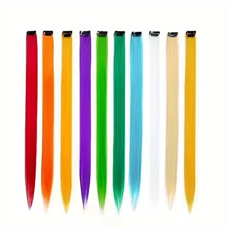 10 Pack HUAQIN Clip-In Hair Extensions for - 18 Inch