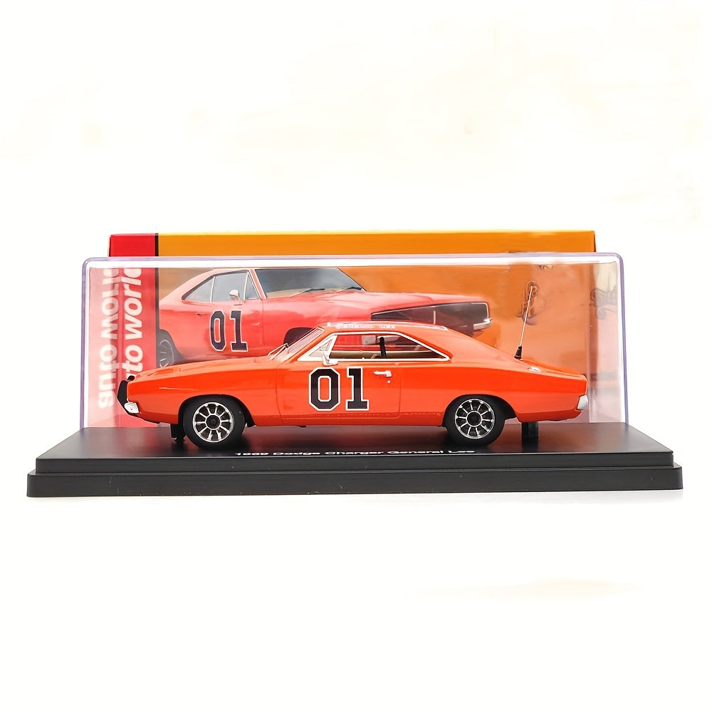 AutoWorld 1:43 for 1969 General Lee Red AWRSS1151 Resin Limited Edition Toys Car Models Collection Gifts