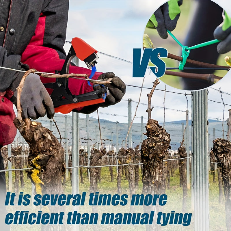 1 Pack - Vine Binding Machine - Automated Garden Tool for Grape, Eggplant, Cucumber & Chili - Time-Efficient, Effortless Knotting, User-Friendly Design - The Ultimate Farming Assistant for A Thriving Garden