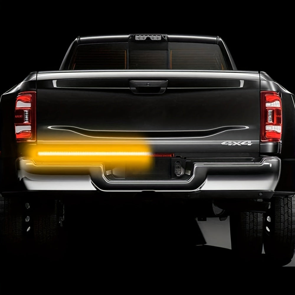 [LED Tailor Light Strip] 60 Inch 3-Color LED Tailor Light Strip - 1pc Universal Decorative Automotive Lighting Kit - 12V Hardwired, No Battery Required