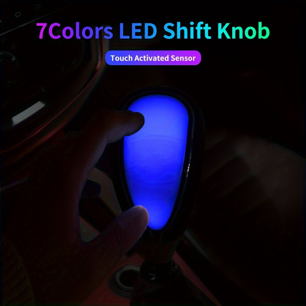 7 Colors LED Illuminated Gear Shift Knob Stylish Traditional Design For Enhanced Control Nighttime Glow Cool Automotive Upgrade For Your Car