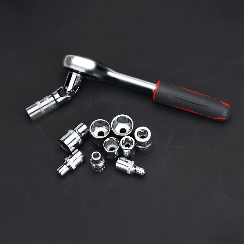 [HOT SALE]1 Set Of 53/151 Pieces, Professional Auto Repair Tool Kit