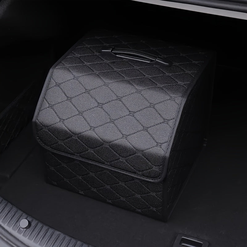 1pc Car Trunk Organizer Storage Box Collapsible Auto Cargo Storage Container Toys Food Storage Bag Car Stowing Automotive Accessories