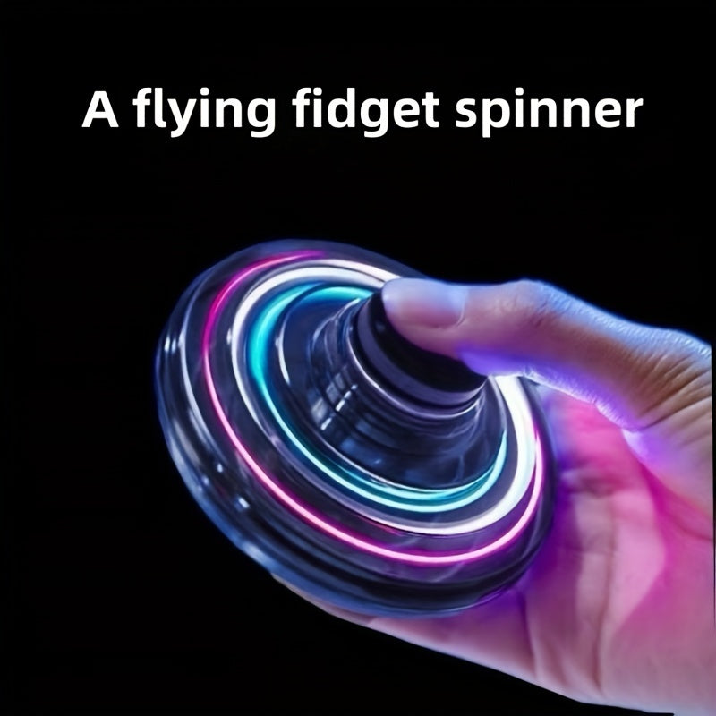 5th Generation Manual Mini Drone, UFO Magic Flying Ball With Lights, Floating Boomerang Fidget Spinner, Toys, Sensing Aircraft, 3-second Start, USB Charging, Gorgeous Lights Halloween Christmas Gifts
