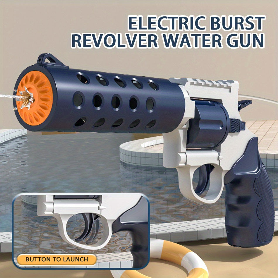 Revolver Electric Backpack Double Gun Can Continuously Shoot Summer Fall Pool Beach Park Family Friends Interactive Toys With Battery