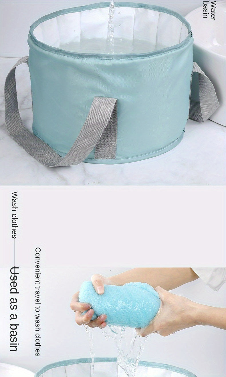 Portable Foot Soaking Tub with Handle, Suitable for Fishing, Travel, and Camping, Insulated Foldable Foot Bath, Travel Foldable Foot Soaking Bag, Foot Soaking Tub, Portable Foot Soaking Tub