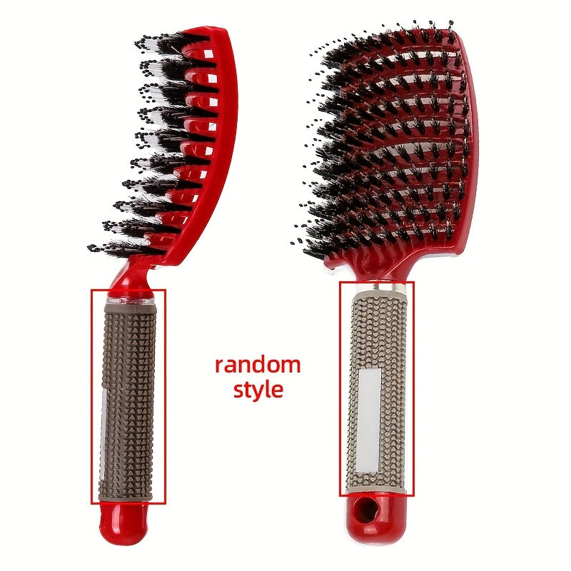 1pc Curved Vented Professional Detangling Hair Brush | Magic Scalp Massage Comb for Women