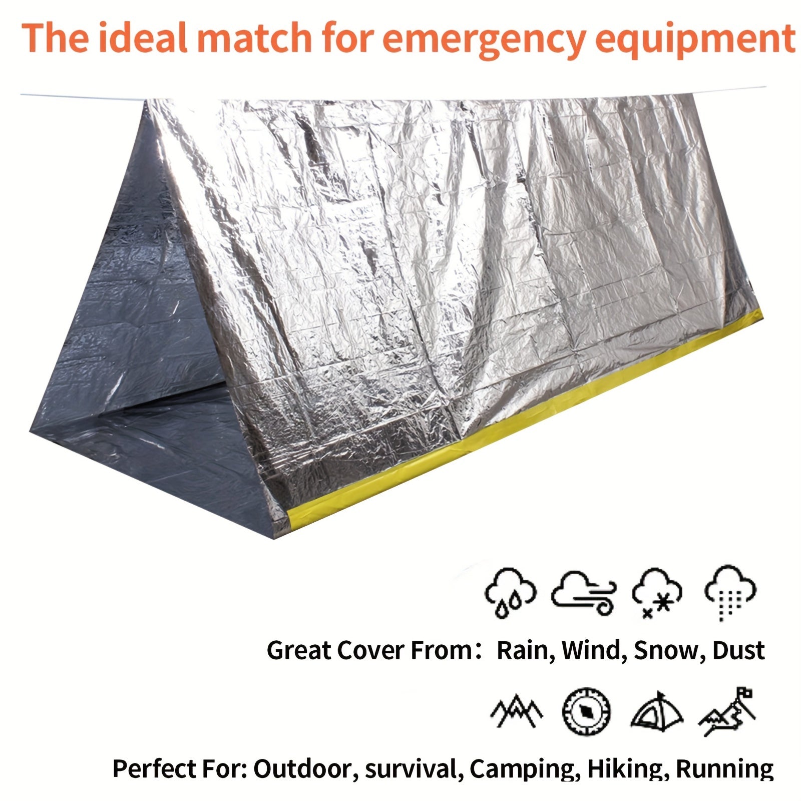 [Emergency Camping Tent] Windproof & Tear-Resistant Emergency Camping Tent