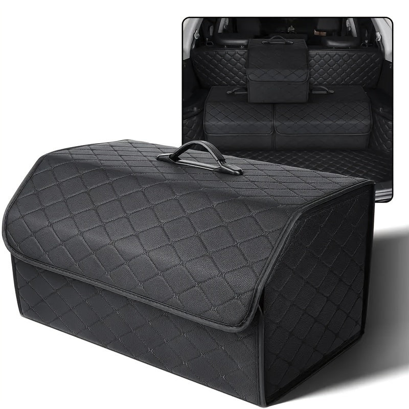 1pc Car Trunk Organizer Storage Box Collapsible Auto Cargo Storage Container Toys Food Storage Bag Car Stowing Automotive Accessories