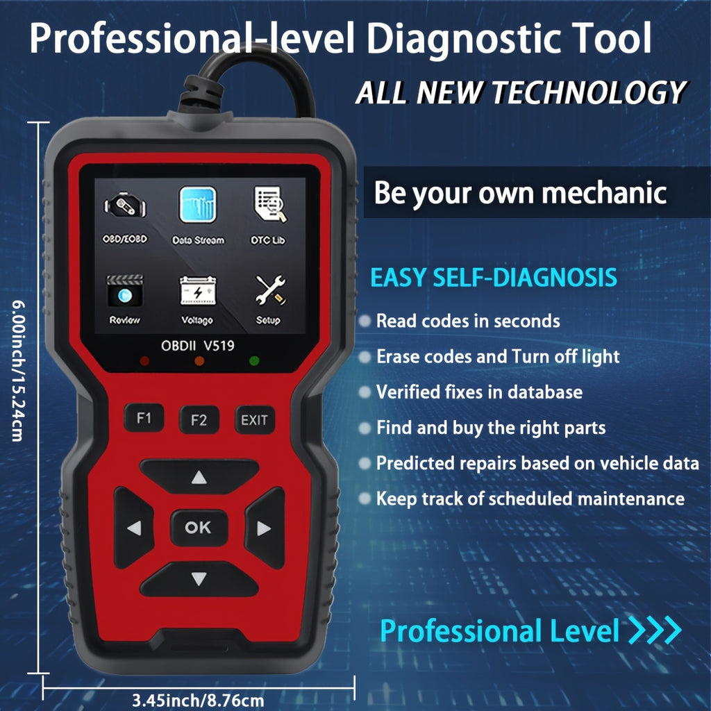 35,901 DTC Library Onretul Automotive OBD2 Scanner Tool,
