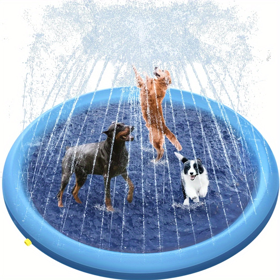 1PC Splash Pad For Dogs, Fun Outdoor Dog Water Pool, Summer Outdoor Paddling Toys For Outdoor Water Play