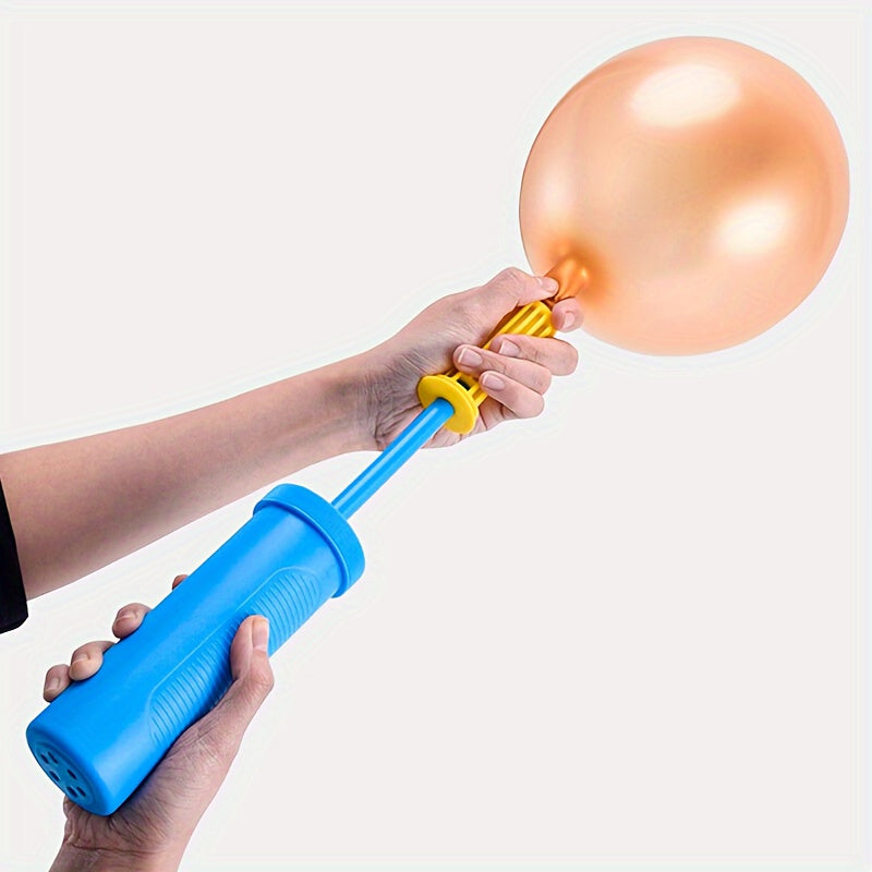 1pc Blue High Quality Two-Way Pump Balloon Accessory, Time-Saving And Convenient, Ideal Party decorating