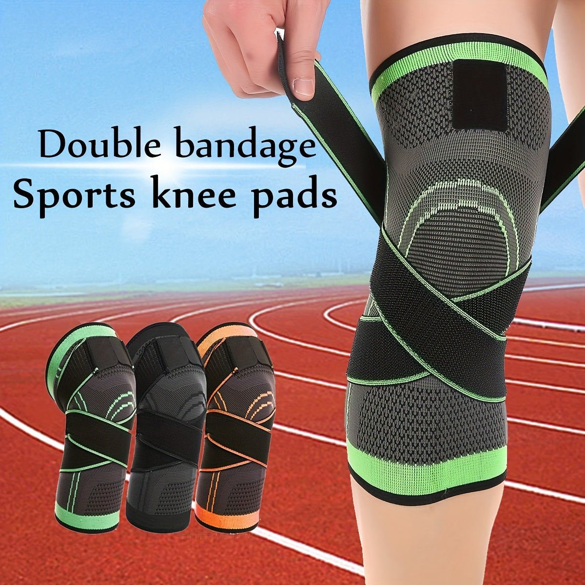 Maximize Your Performance With Our Compression Knee Sleeve - High Elastic, Breathable, And Perfect For Sports, Gym, Hiking, And More!