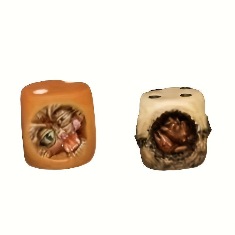 Monster Dice Halloween Tabletop Game Toys Props Resin Monster Dice