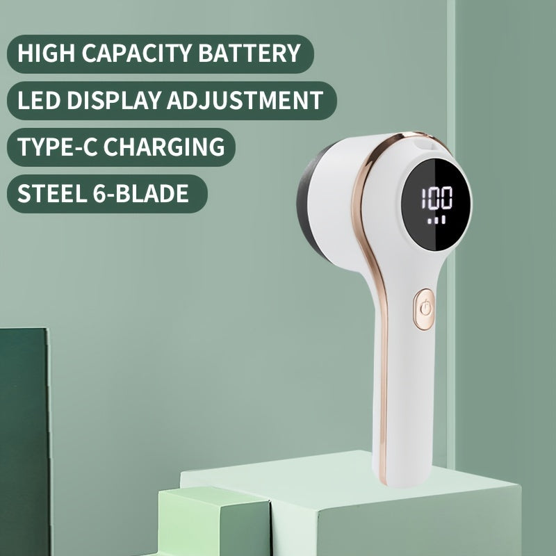 Rechargeable Fabric Shaver - Electric Lint Remover for Clothes, Sweaters, and Plush Toys with Safe Mesh Protection and Portable Design