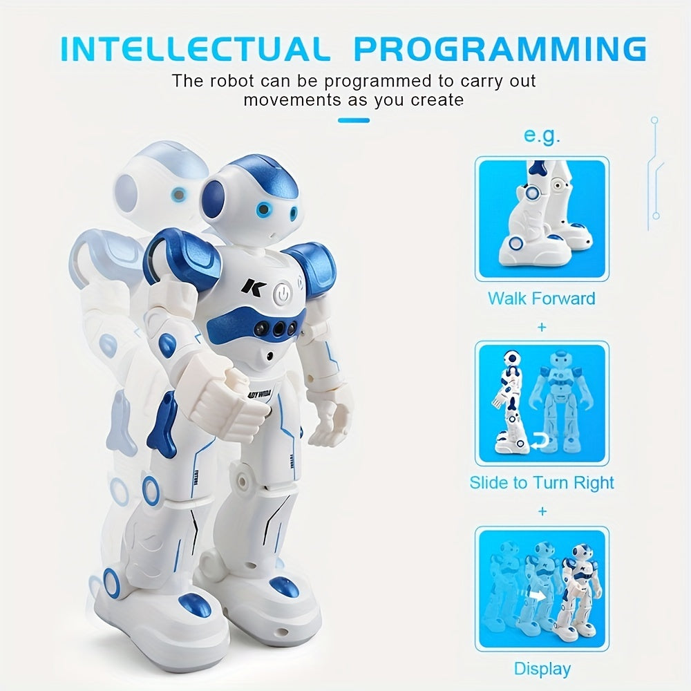 RC Robot Toys for Kids, Remote Control Robot Toys with Gesture & Sensing Programmable Dancing, Walking, Singing, Rechargeable Intelligent Robot, for 8 Age+ Year Old Birthday