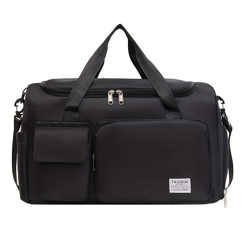 wukds Large Capacity Travel Gym Bag with Shoe Compartment & Dry-Wet Separation -