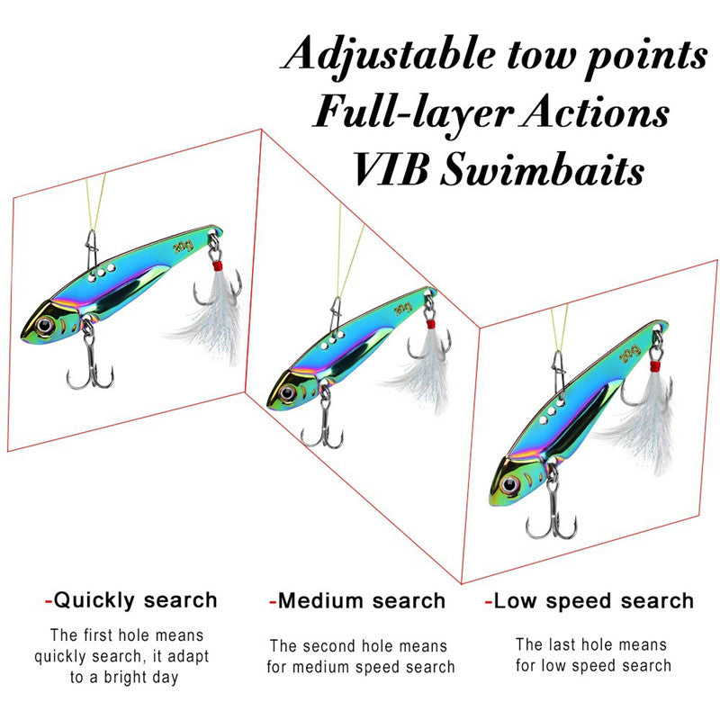 3D Fishing Lures with Reflective Coating - Premium Copper Alloy & Stainless Steel Construction for Successful Catches