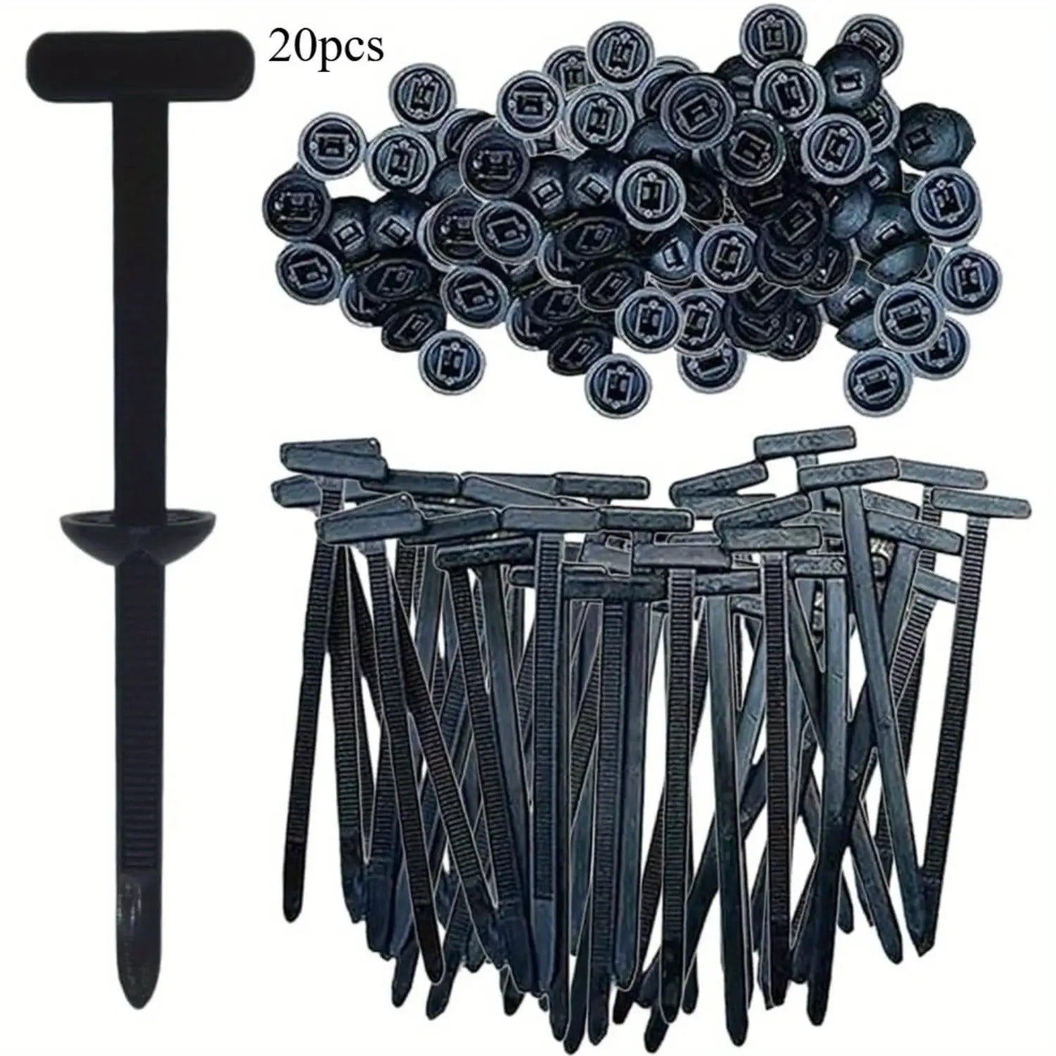 100/20/30/50pcs Heavy-Duty Nylon Cable Tie Buckles - Heavy Duty Plastic Cable Ties