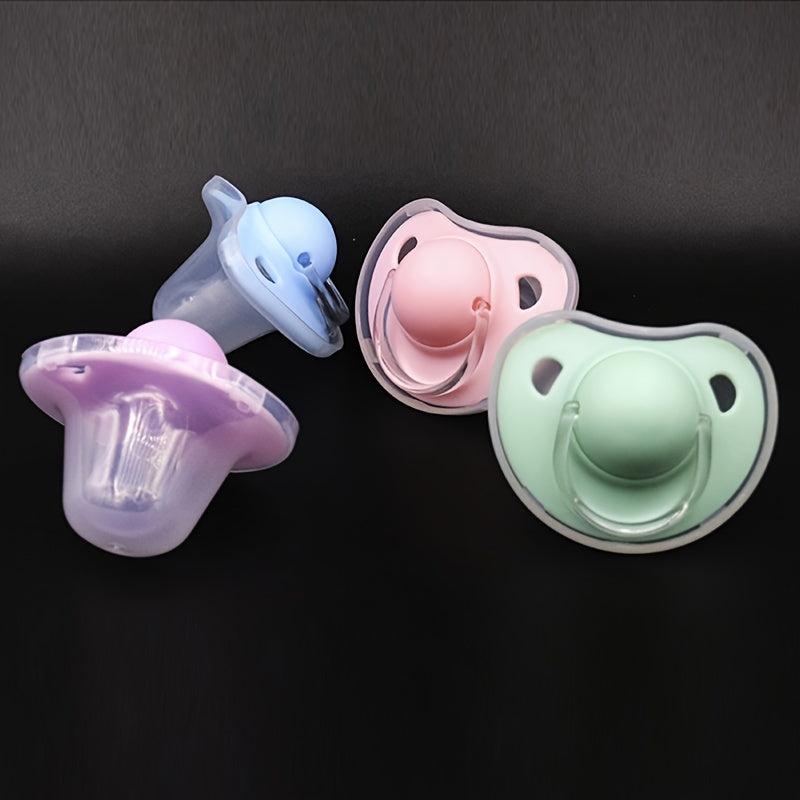 2 Styles Baby Pacifier with Cover - Non-Toxic Soother, Thumb & Cherry Shape with Clip-On Nipple for Teething, & (///) - Sleep Suitable for xxx