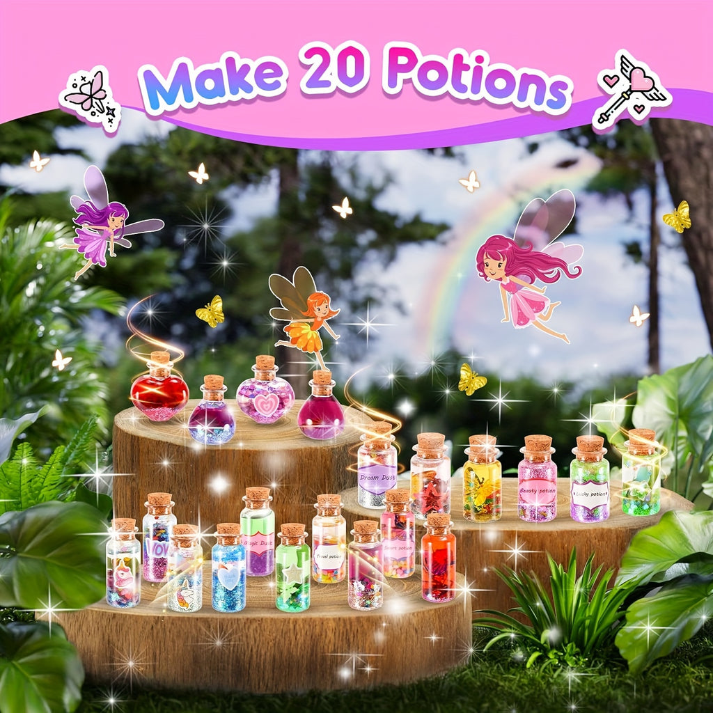 Craft Kits for Girls, 58 PC Magical Potion Kits for Kids, Fun Toys for Girls 8-12, DIY Creative Activity, Birthday Gifts for Kids Girls Ages 6 7 8 9 10-12 Year Old