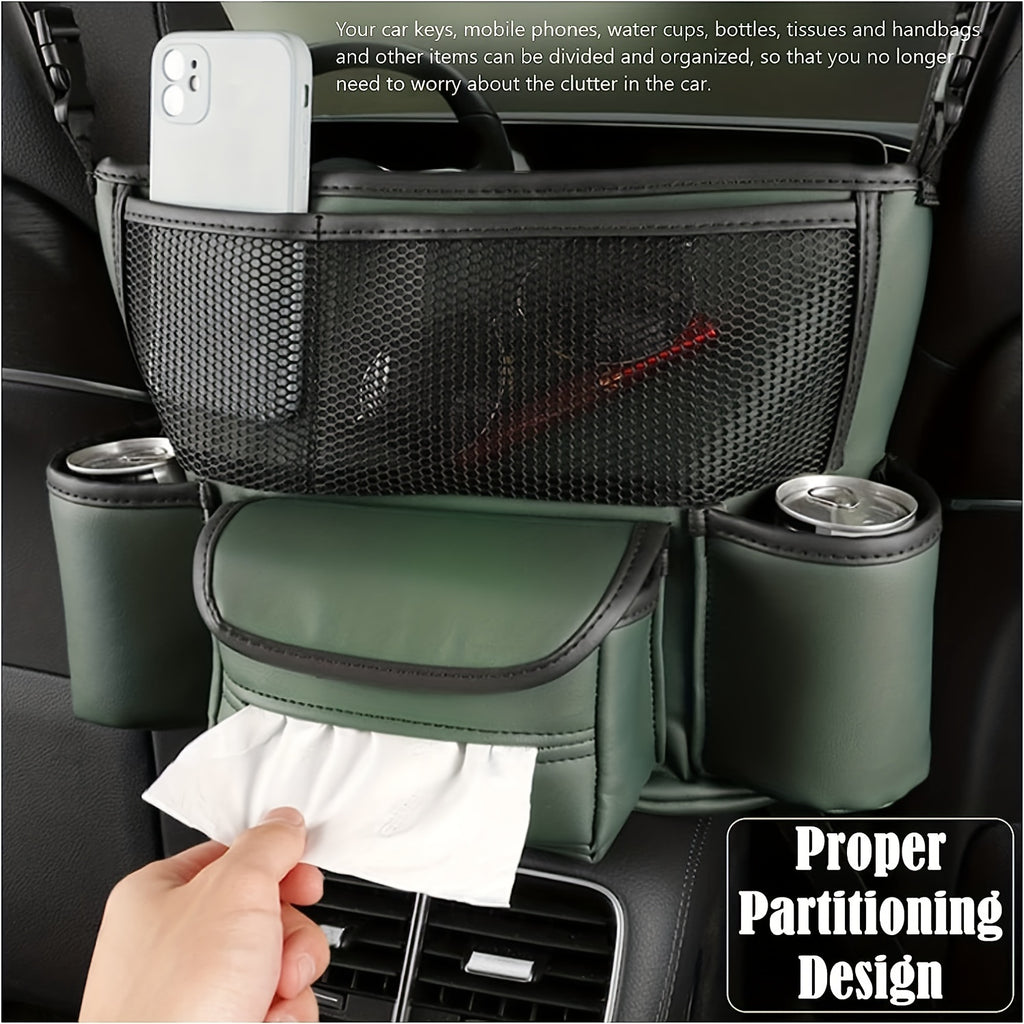 Large Capacity Car Purse Holder - Spacious Organizer for Document, Phone, and Accessories Storage - Premium Automotive Console Accessory for a Clutter-Free Car Interior