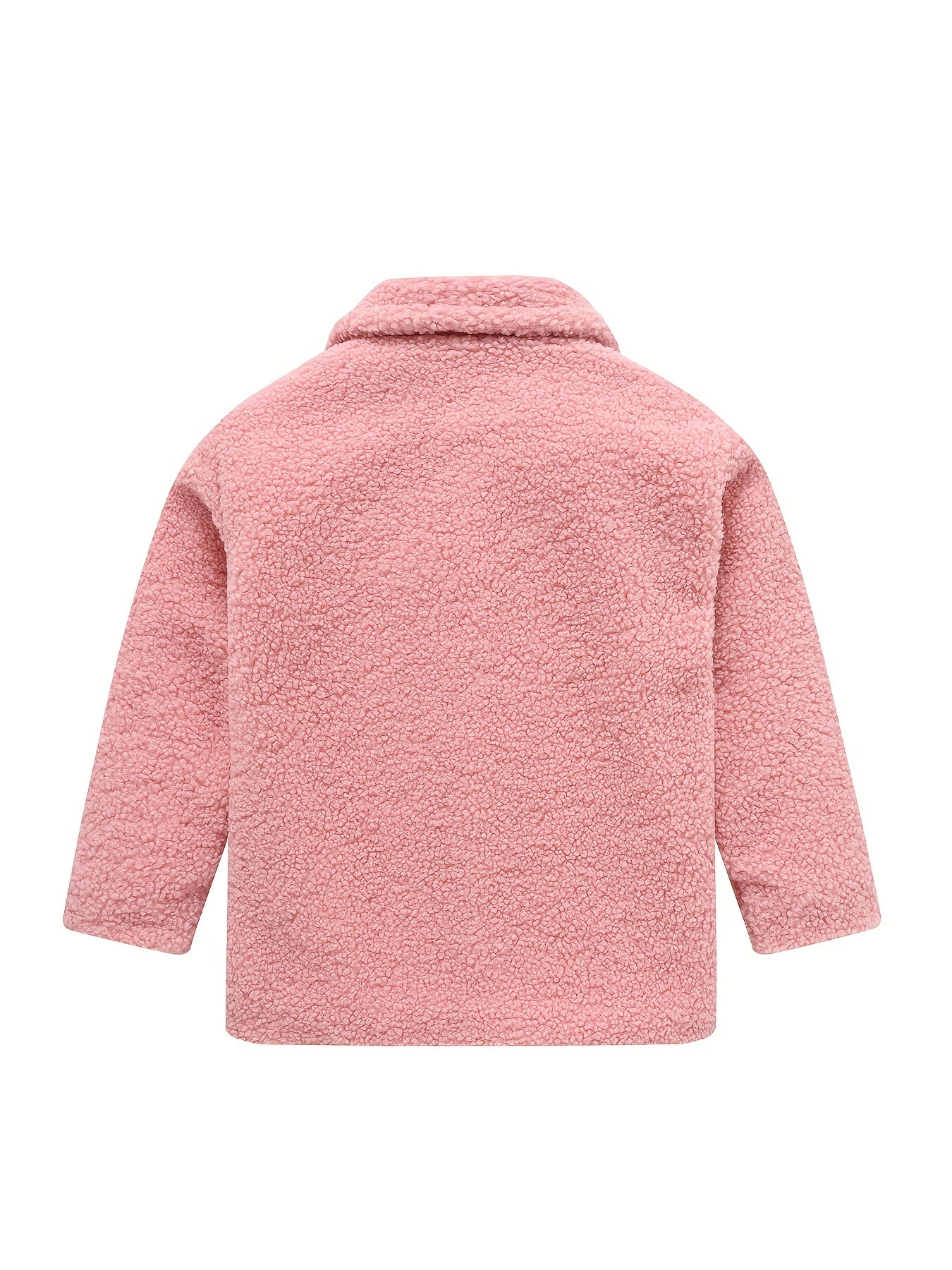 JOMAKE Girls' Winter Coat - Pastel Pink & Ombre Jacket with Button Front Closure,