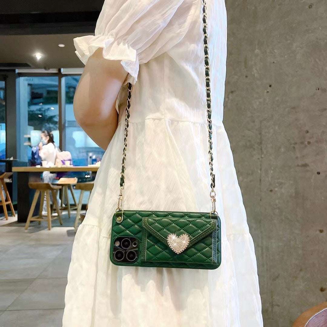 RAMODO Love Diamond Messenger Phone Case