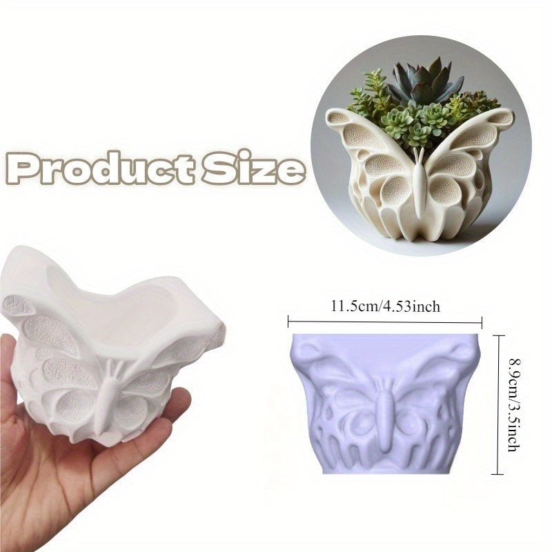 Mold for Making Butterfly Candles - a Silicone Mold That Can Be Reused for Projects with Epoxy Resin, Plaster, And Clay. It'S Versatile for Creating Succulent Planters, Pen Holders, And Candle Diffusers