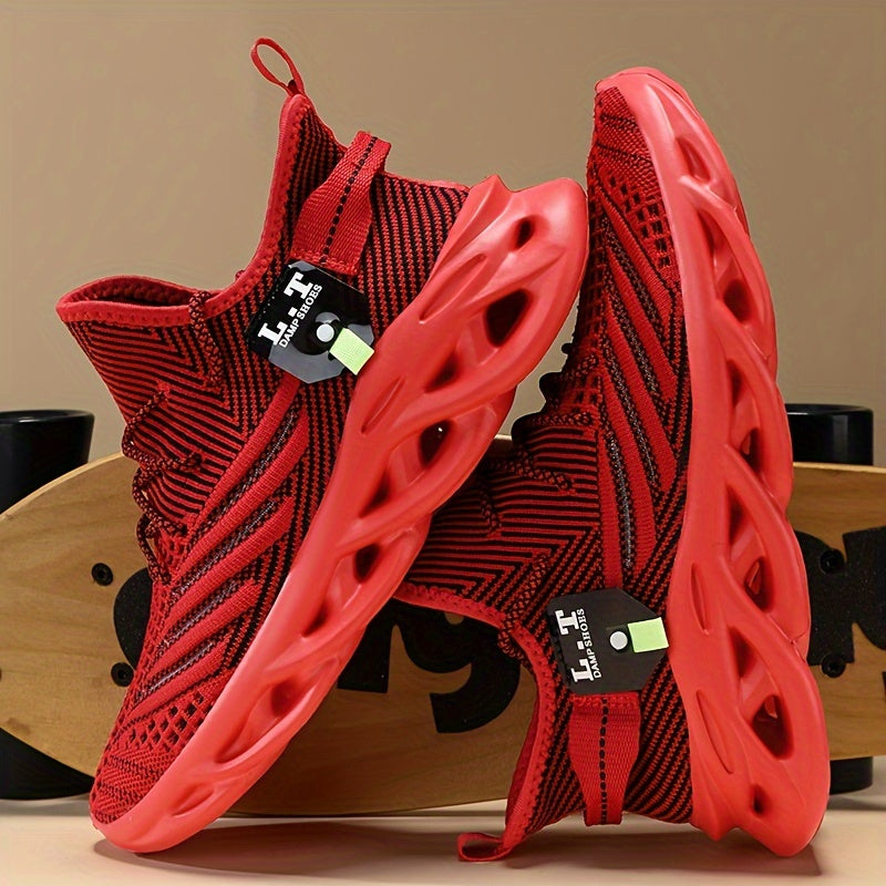 Men'S Lightweight Fashion Plus Size Casual Sports Shoes | Elastic Sole, Slip-On Closure, Fabric Upper, MD Sole, Wide Fit