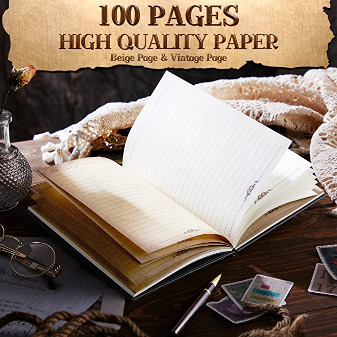 AOXUNDIY Embossed Dragon Journal Notebook, Animal Theme Plain Ruling Writing Pad with 3D Metal Dinosaur Design, Dinosaur Room Decor