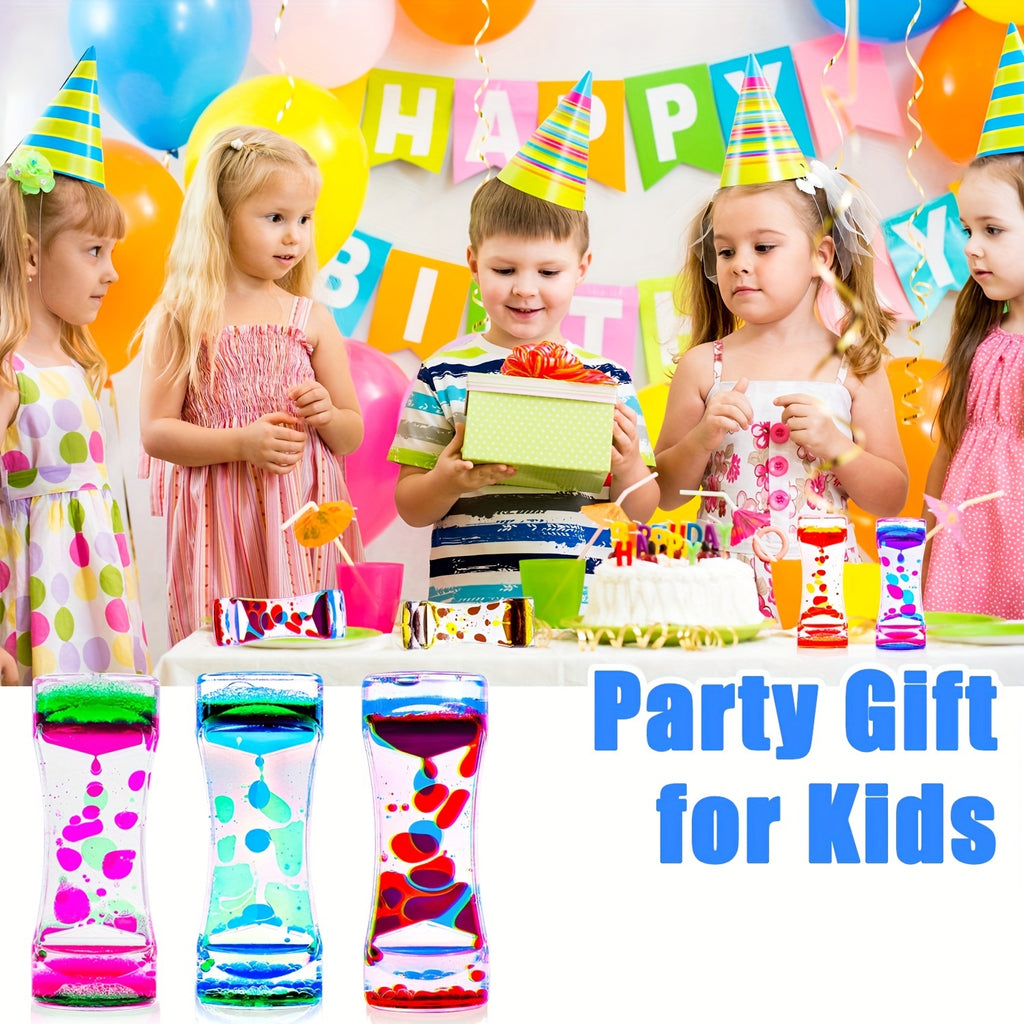 Liquid Motion Bubbler Sensory Toys - Calming Fidget Toys with Mesmerizing Visual Effects for Adults and Kids - Perfect Party Favors, Classroom Rewards, Christmas Stocking Stuffers and Goodie Bag Fillers