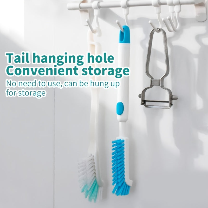 1pc, Elbow Corner Cleaning Brush for Kitchen Sink, Bathroom, Grooves, Crevices, Wash Basin Brush, Multi-Purpose Cleaning Tool
