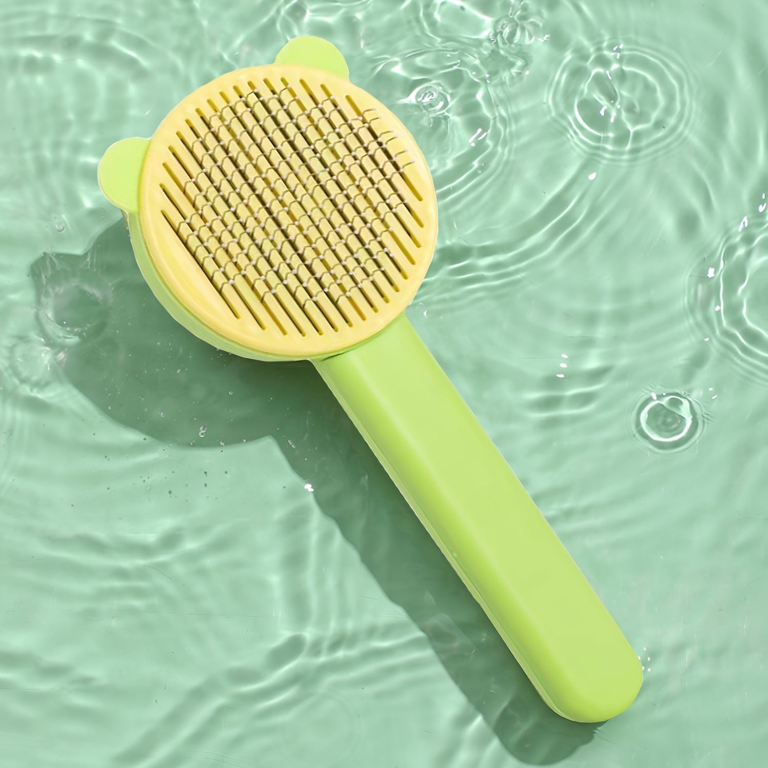Self-Cleaning Cat Grooming Brush: Easy, Efficient Fur Removal & Shine Enhancement for Your Pet