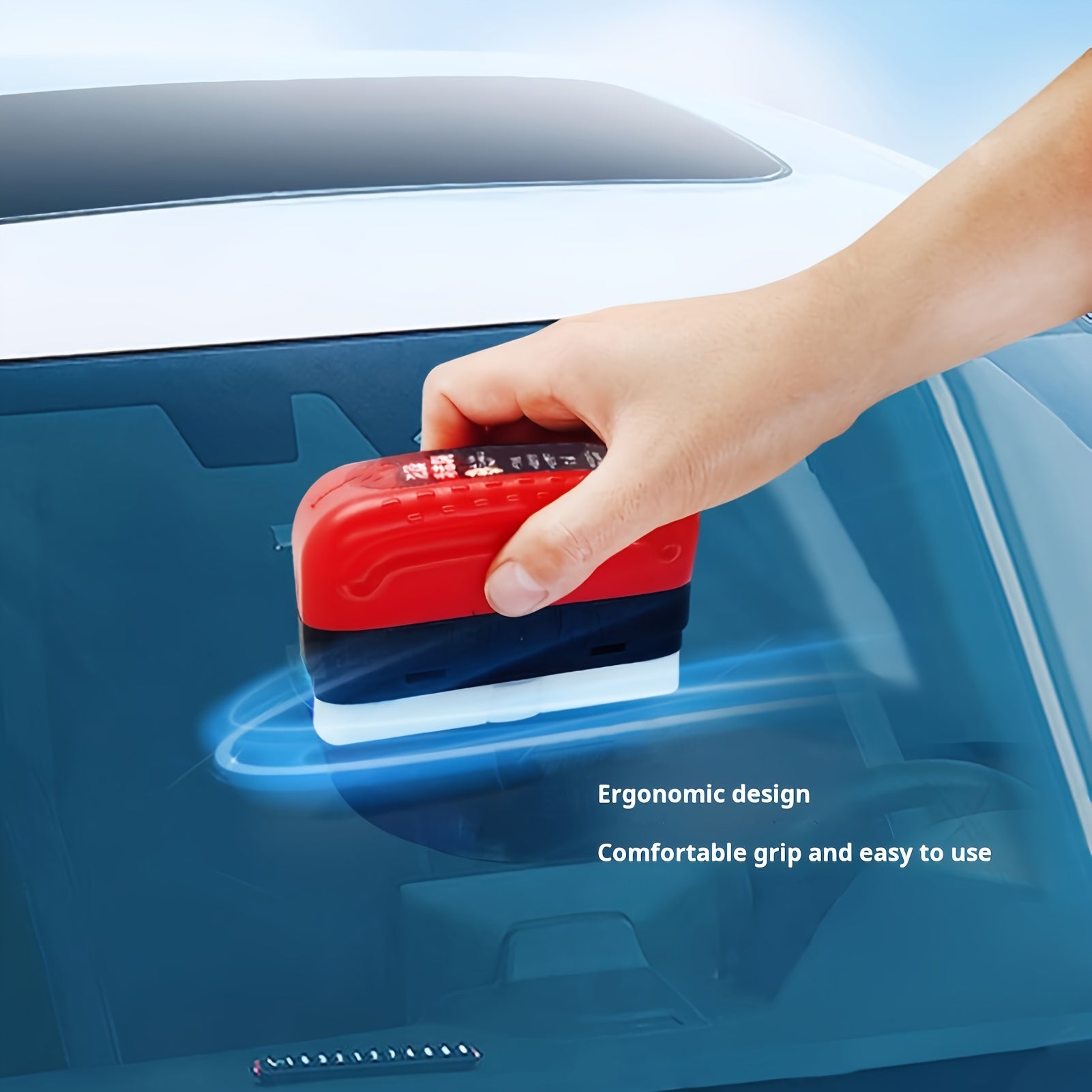 Strong Cleaning Automotive Glass Oil Film Cleaner 2pcs - Long-lasting Protection, Rain And Fog Proof - Suitable For Front Windshield And Side Windows