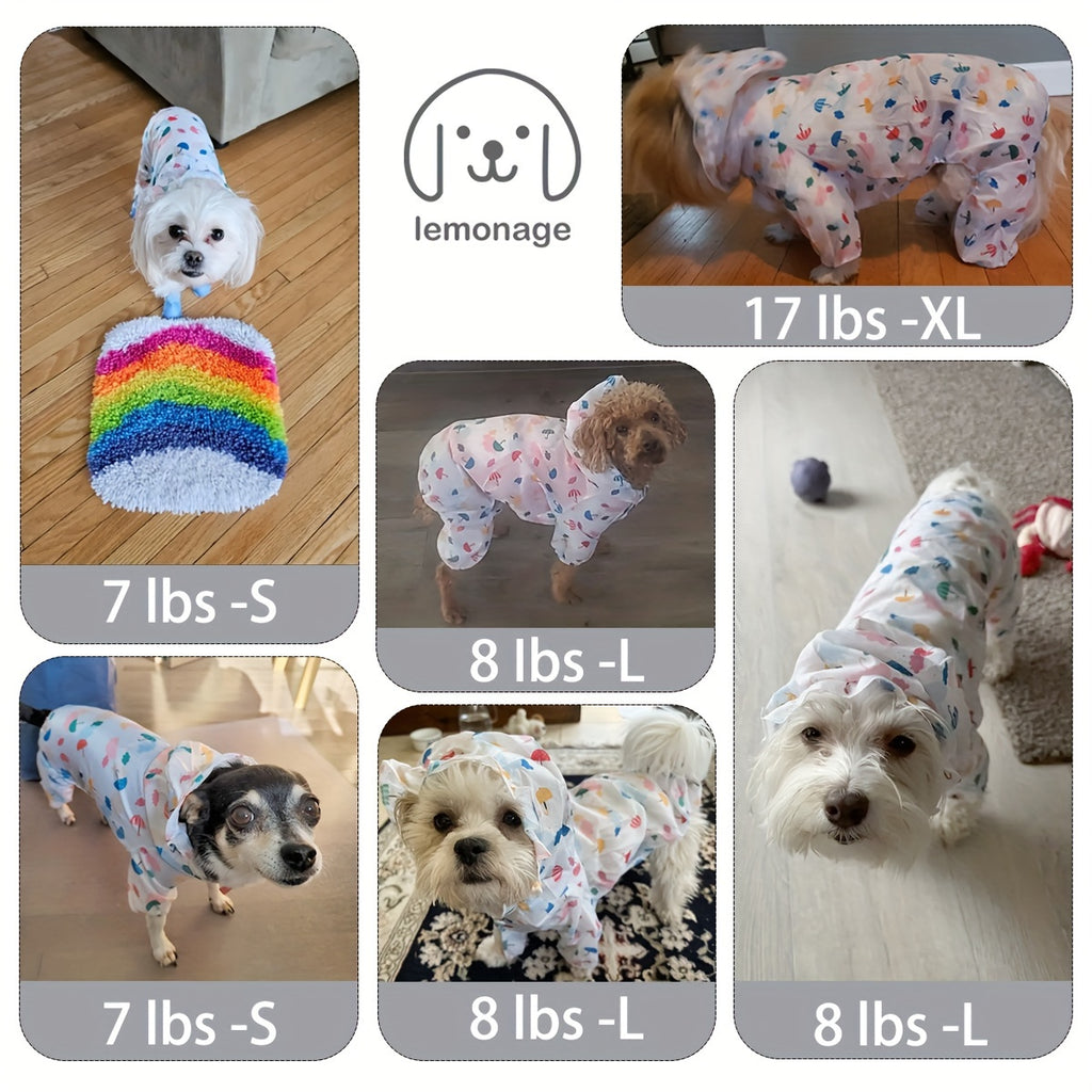 Waterproof Pet Raincoat For Small Dogs - Cute And Functional Outdoor Dog Apparel