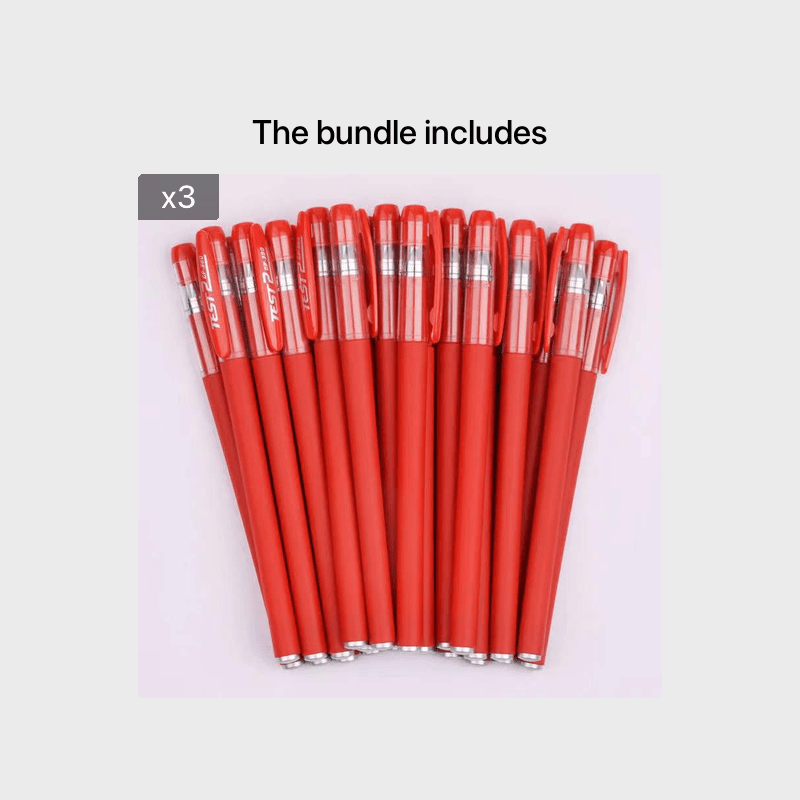 10-Piece Gel Pen Set - Perfect For Students, Exams, Office & School -