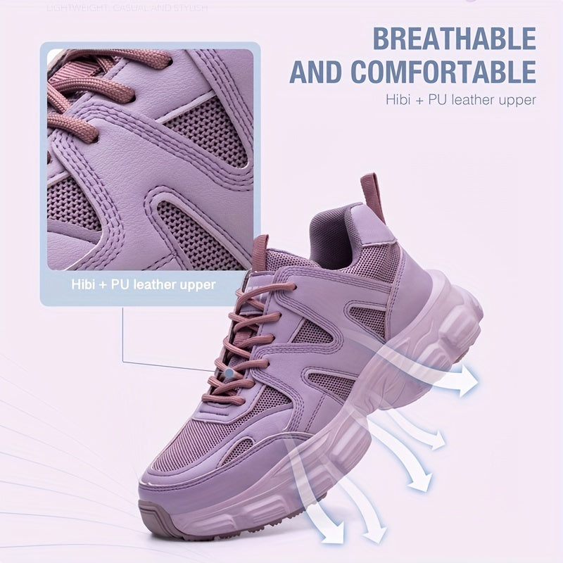 1pc Labor Protection Shoes Women's Steel Toe Cap Anti Impact And Anti Puncture Lightweight Fashionable Safety Work Shoes Women's Office, Shoes Height 1.57in