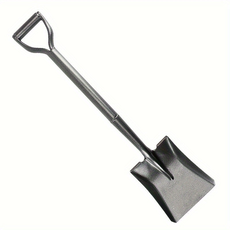 1pc Durable All-Manganese Steel Snow Shovel, Heavy-Duty Metal Ice Scraper for Driveway, Car Emergency, Home & Garden Use - Anti-Fall, Pressure Resistant, One-Piece Forging, Snow Removal Equipment | Functional Shovel | Heavydu