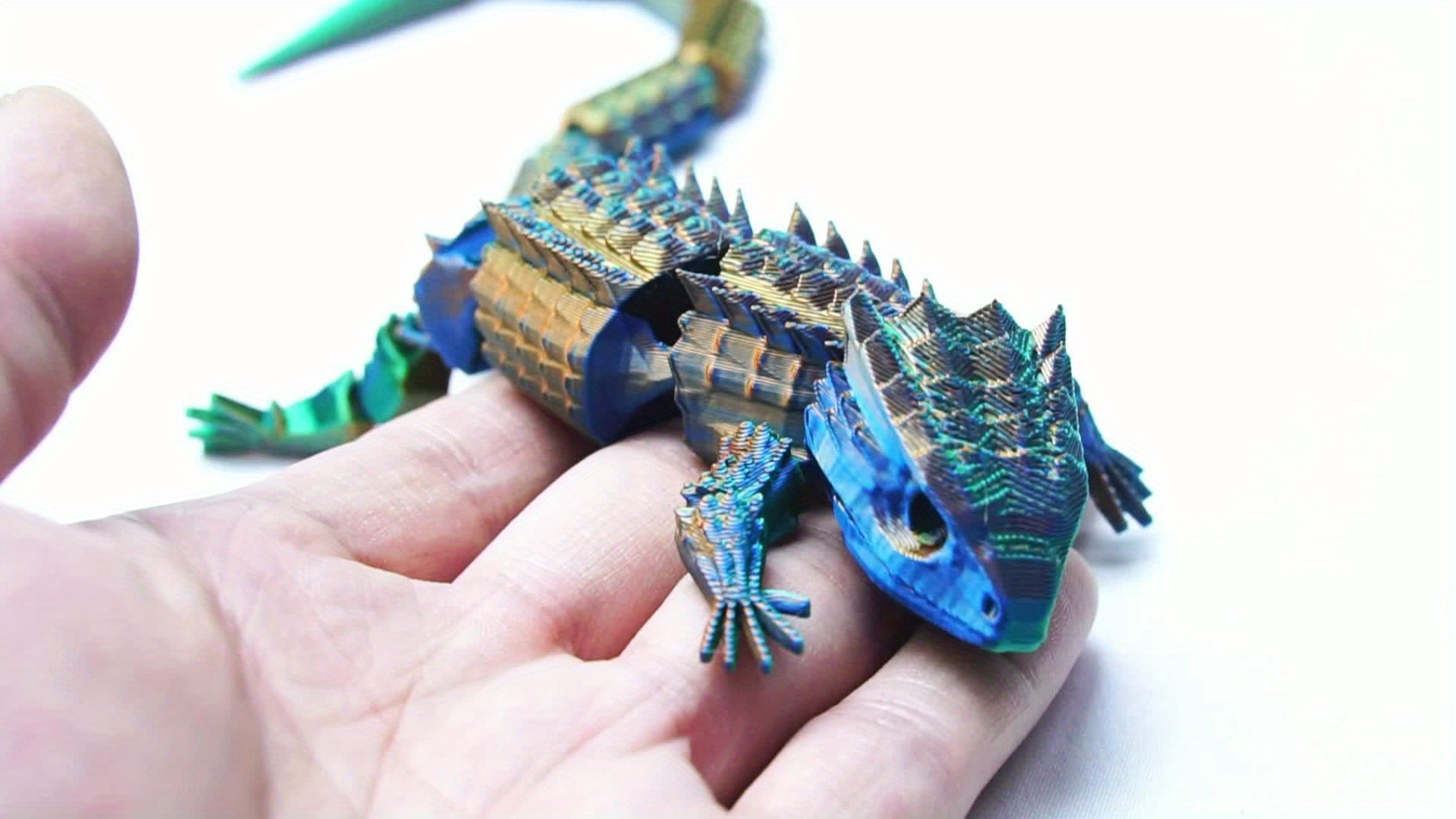 3D printed lizard laser crocodile joints that can be moved, Class A animals t