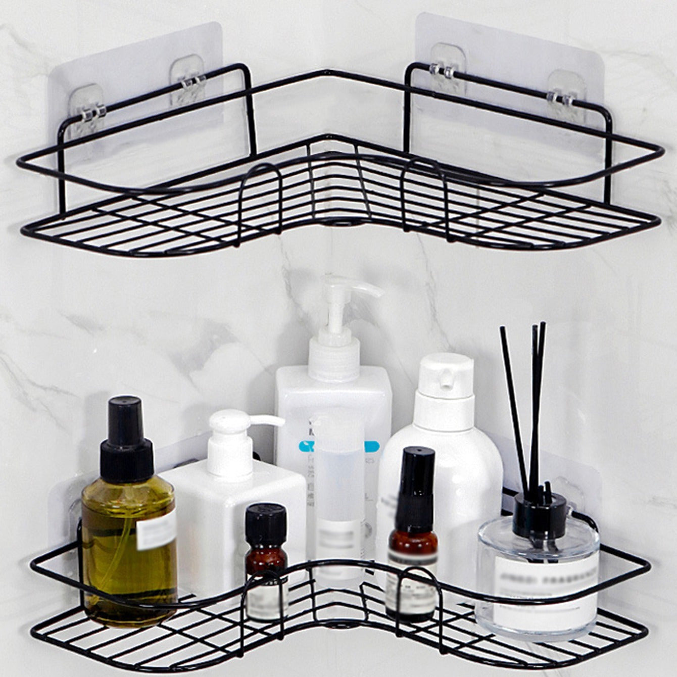 [Cast Iron Shower Shelf] 1pc Cast Iron Corner Shower Shelf