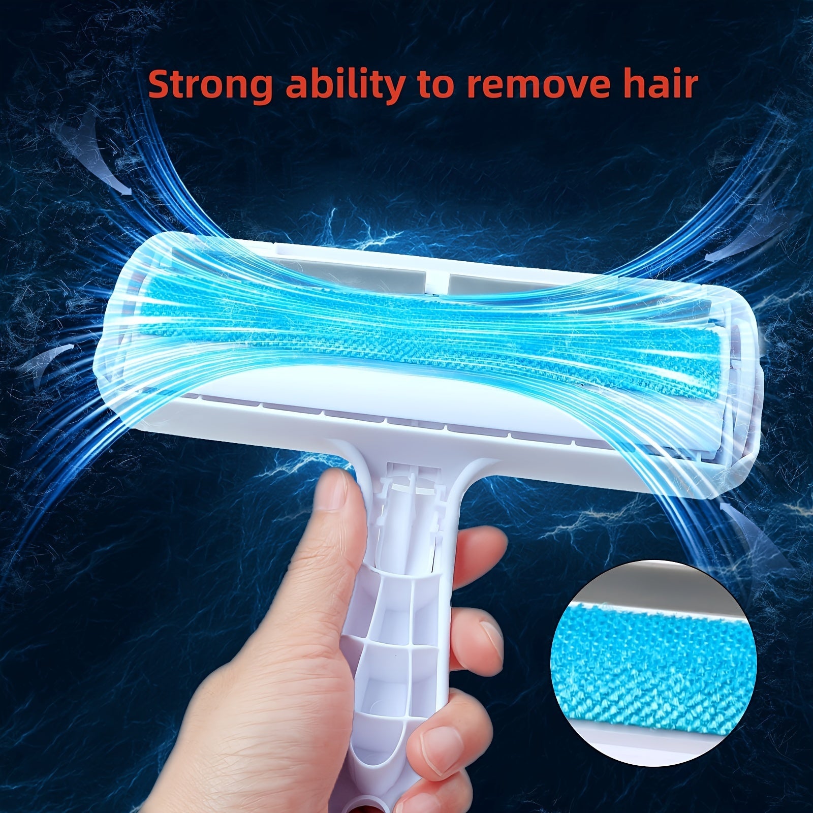 1pc Essential Pet Hair Remover Tool - Effortless Cleaning for Couch, Carpet & Furniture - Durable, Multi-Surface Lint Roller - Ideal for Cats & Dogs Fur Removal