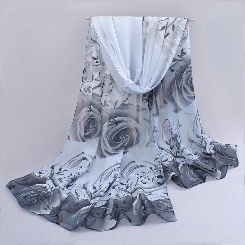 Fashionable Chiffon Scarves for Spring And Summer, Women'S Summer Sun Protection Shawls,